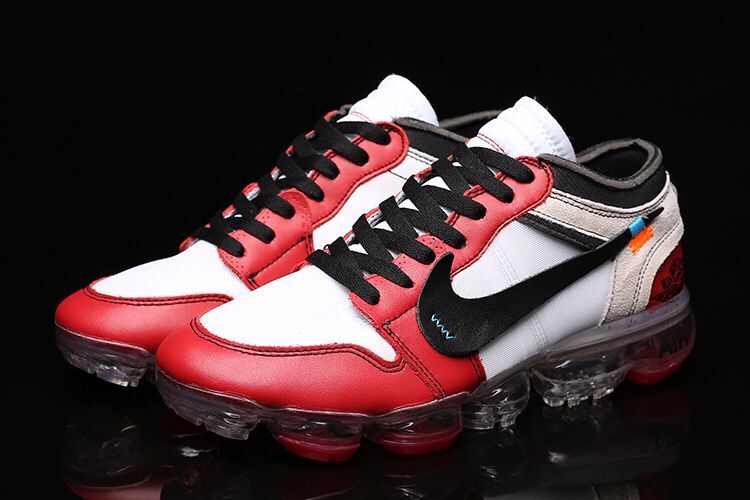 Off White x Air Jordan 1 x Air VaporMax Red White Black Shoes - Click Image to Close